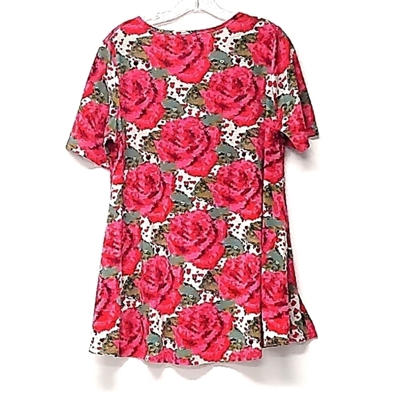 COPY - Lula Roe red floral blouse Size: S. - Picture 2 of 5